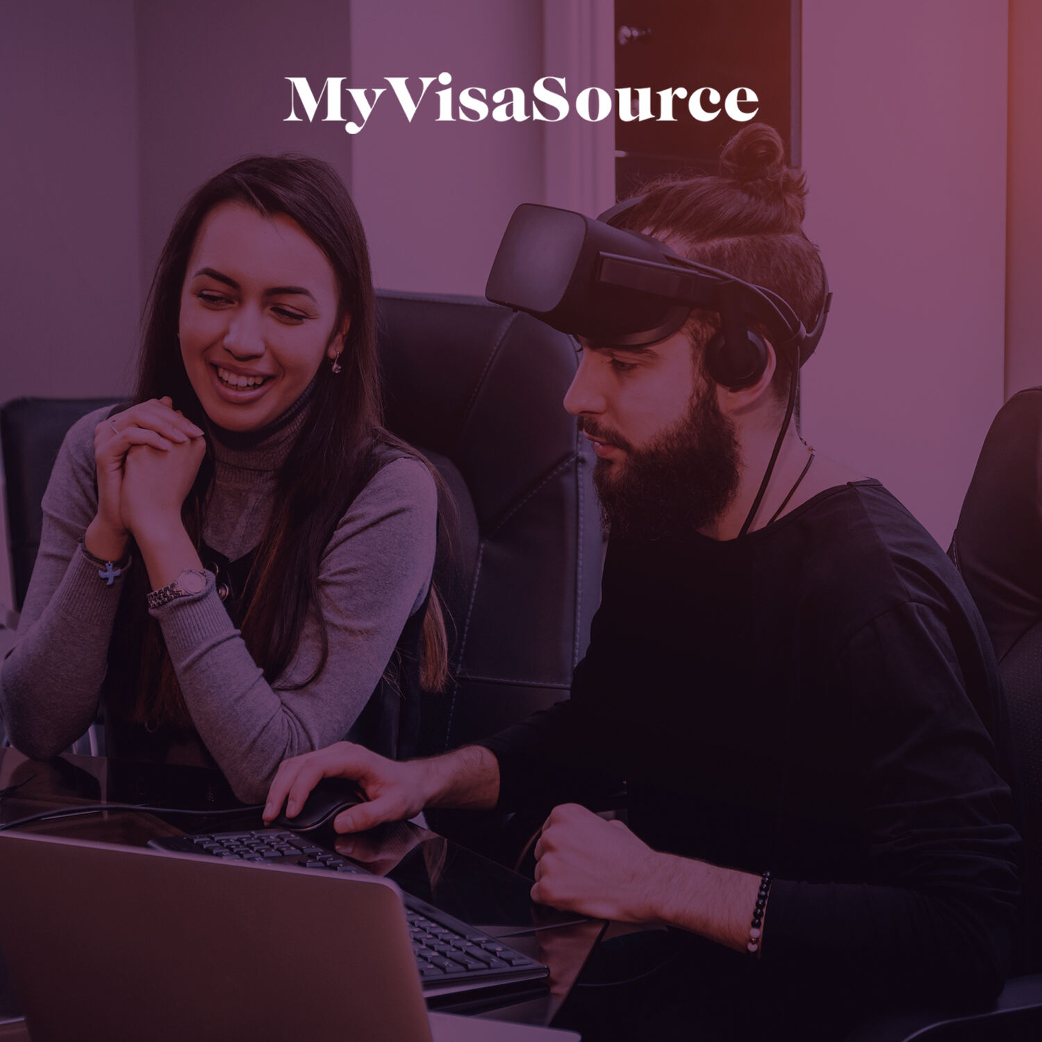video game developers working over laptops my visa source
