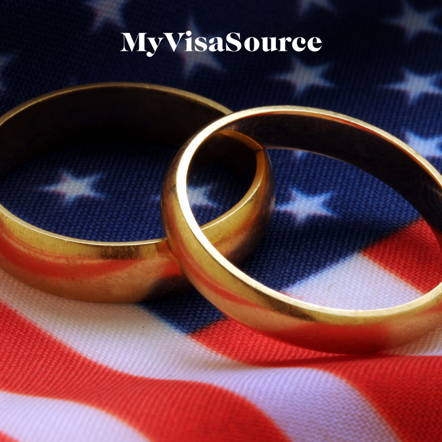 wedding rings over usa flag my visa source